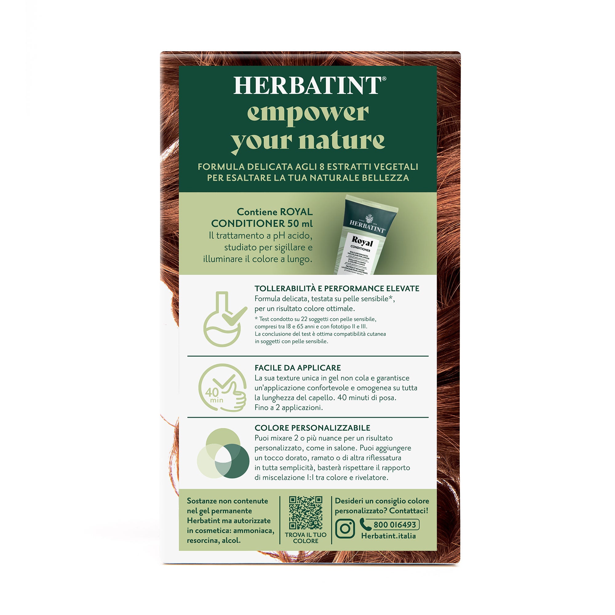 Dettaglio del packaging della tintura per capelli permanente 7R Biondo Ramato