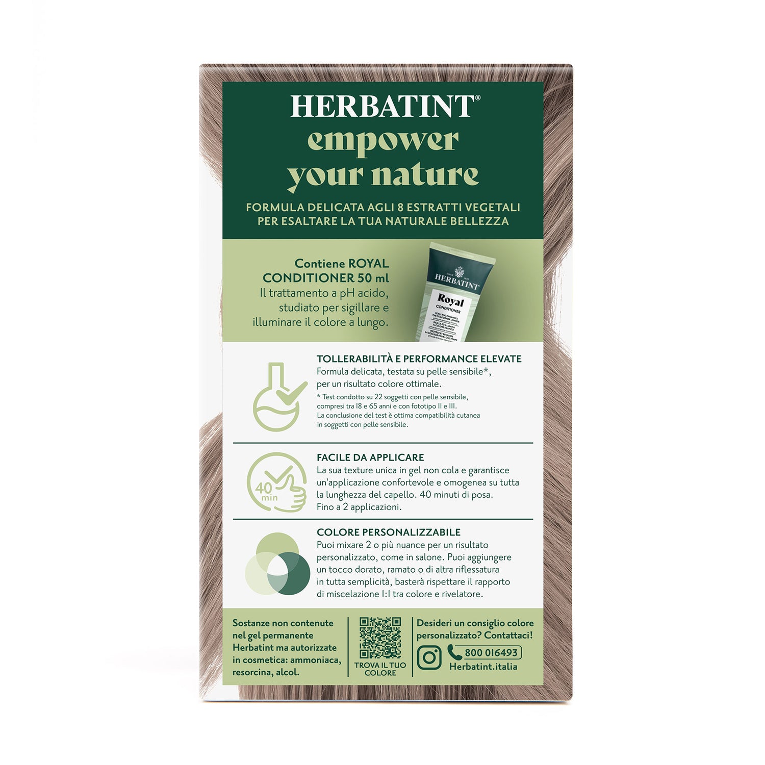 Dettaglio del packaging della tintura per capelli permanente 8C Biondo Chiaro Cenere