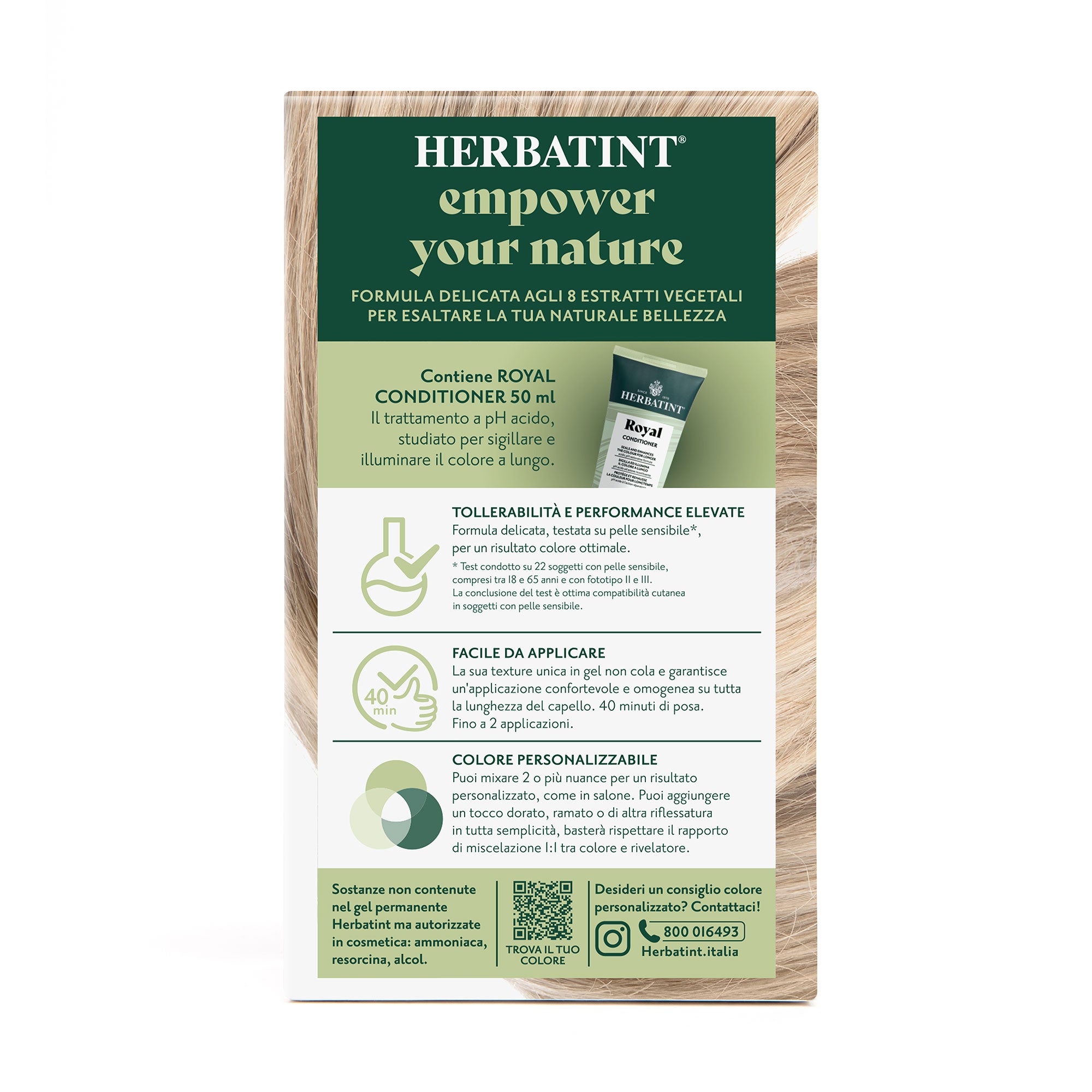 Dettaglio del packaging della tintura per capelli permanente 9N Biondo Chiarissimo